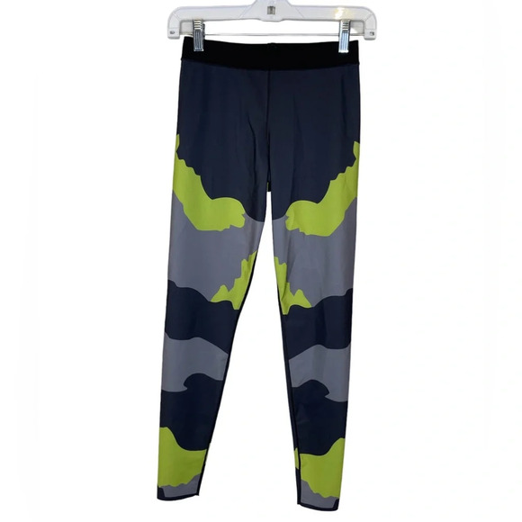 Ultracor Camo Tech Leggings Green/Grey/Black Size 4 - Picture 3 of 6
